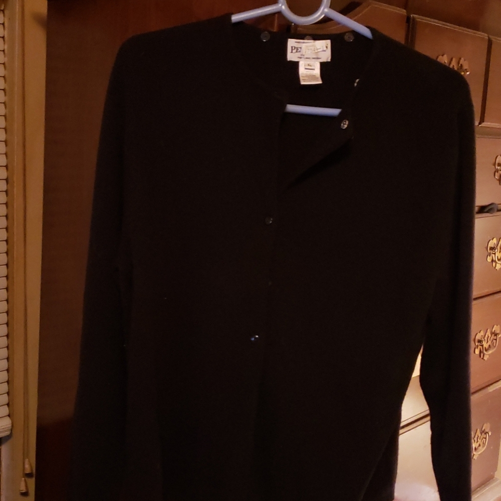 Blk Pendleton Button Down Sweater - image 1